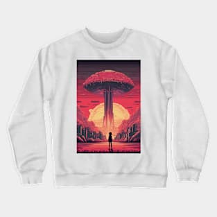 Little girl's is the scene of a nuclear bomb exploding Crewneck Sweatshirt